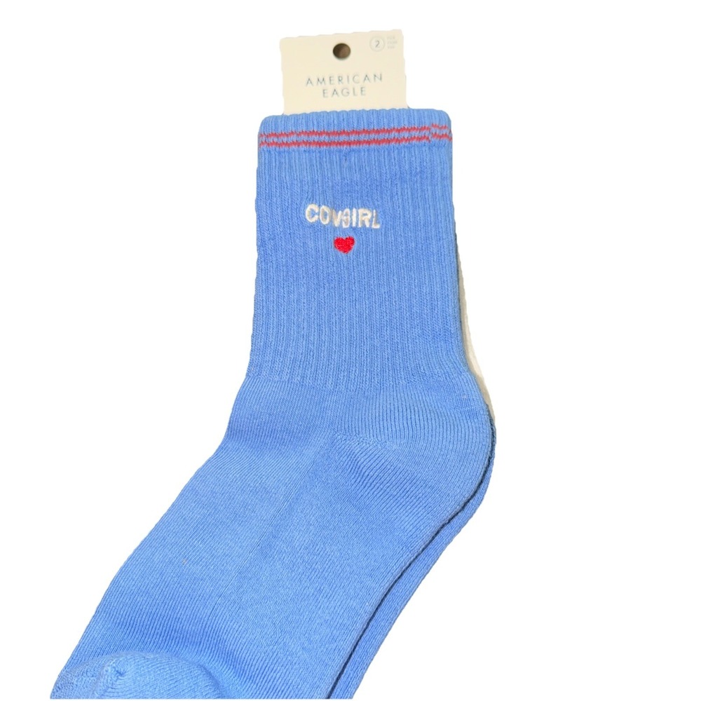 American Eagle Cropped Crew Socks  2‎ Pack